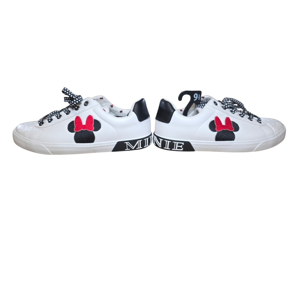Ground Up Disney Minnie Mouse White Lace Up Sneakers Womens Size 9.5 - Picture 2 of 10
